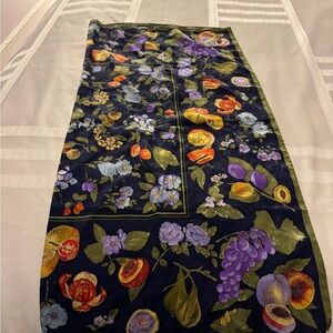 Source Unknown Floral and Fruit Scarf - Multicolor